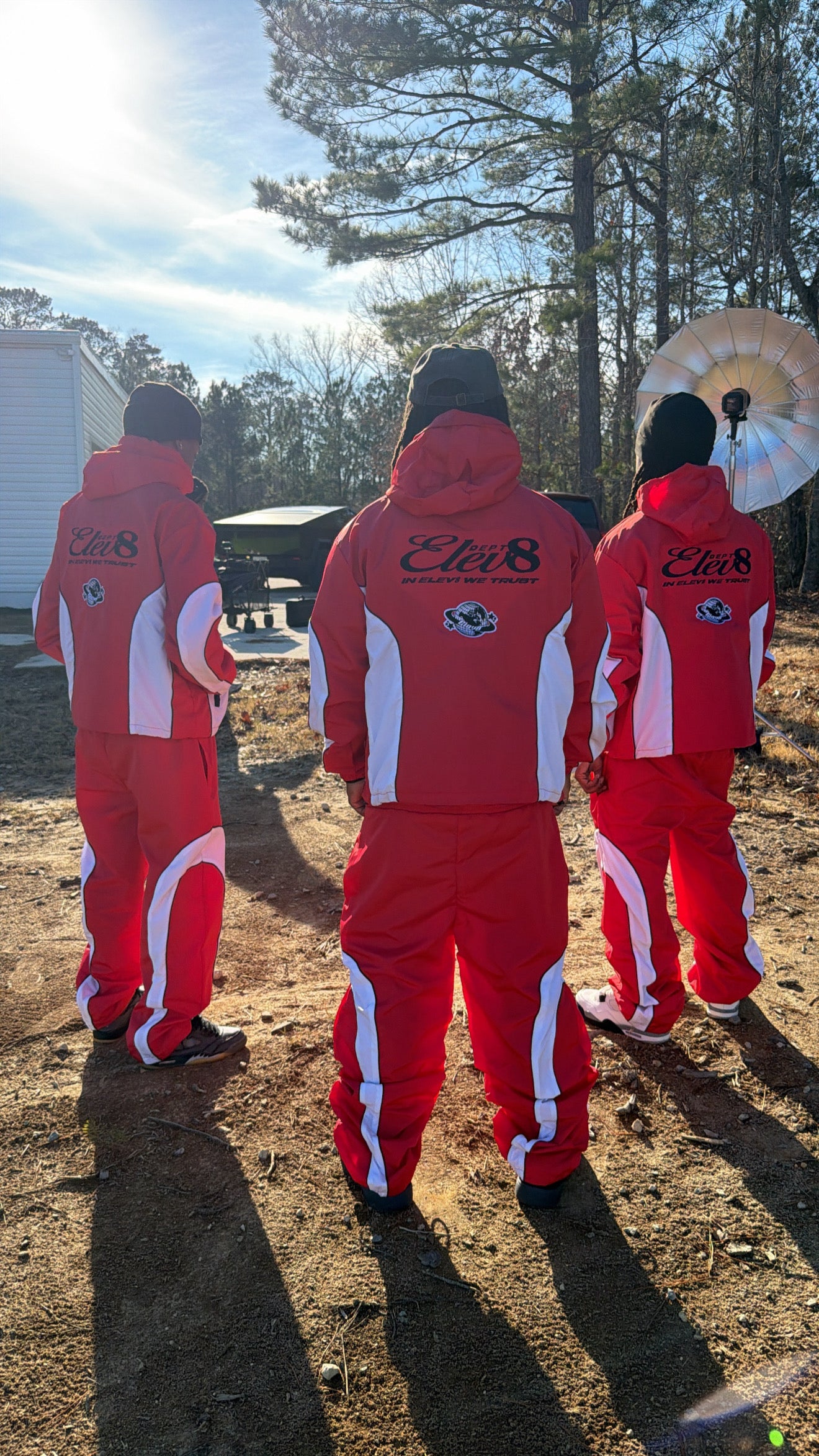 (Red) ELEV8 RAIN SUIT